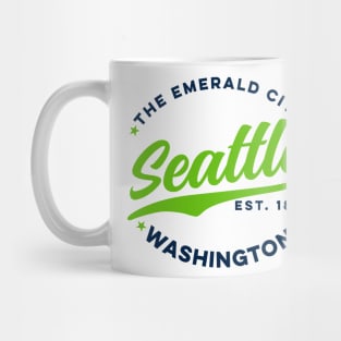 Vintage Seattle Emerald City Washington USA Mug